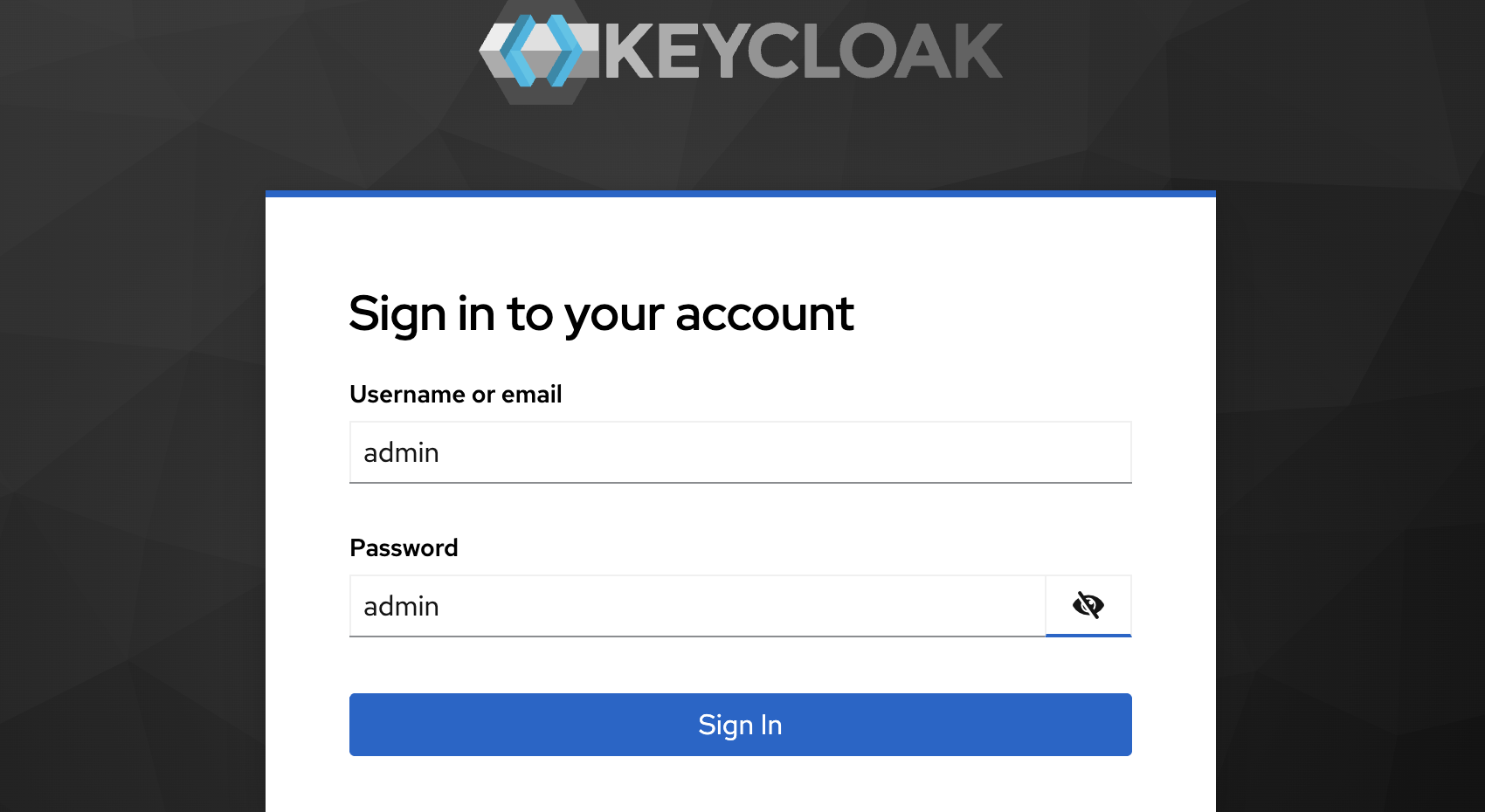 Keycloak started with CockroachDB
