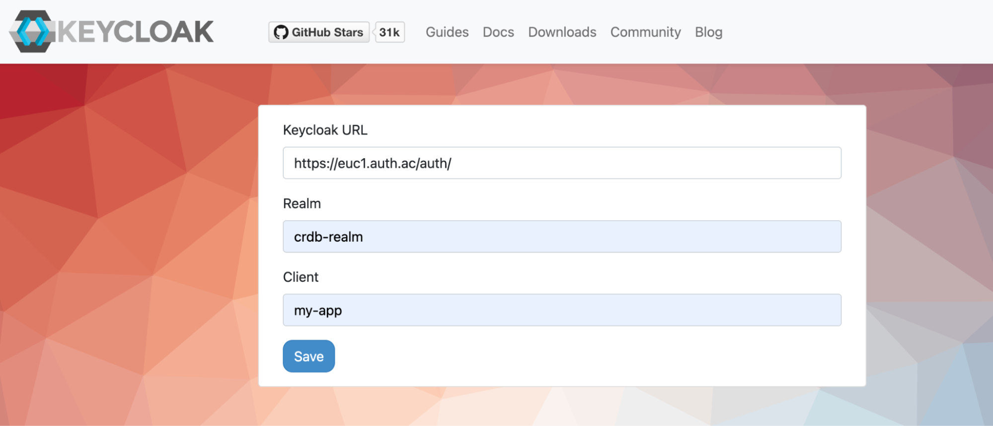 SPA testing application configuration